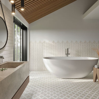 Jeffrey Court Modern Mixer Cloven 12" x 12" Terrazzo Mosaic
