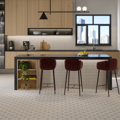 Jeffrey Court Modern Mixer Cloven 12" x 12" Terrazzo Mosaic