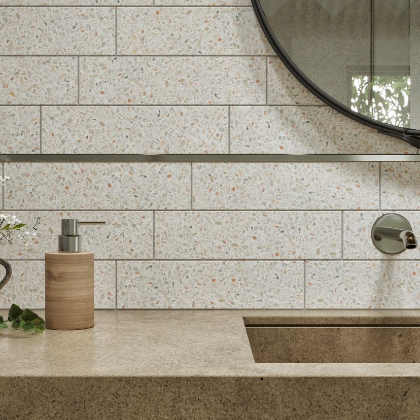 Jeffrey Court Modern Mixer 3" x 12" Terrazzo Tile