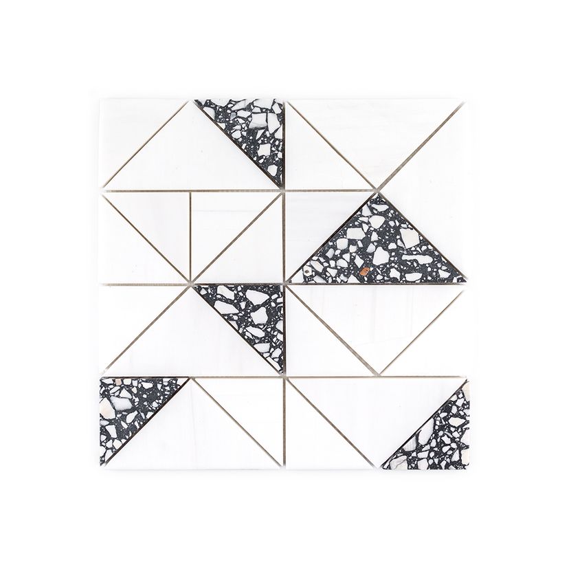 Jeffrey Court Modern Mixer Sunder 12" x 12" Terrazzo Mosaic