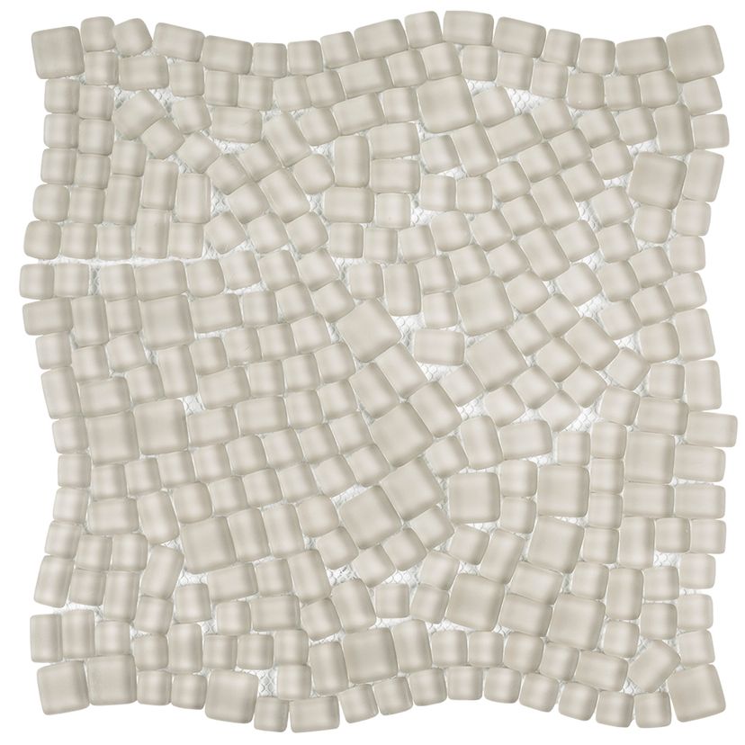 Jeffrey Court Reef Pebble 12" x 12" Glass Mosaic