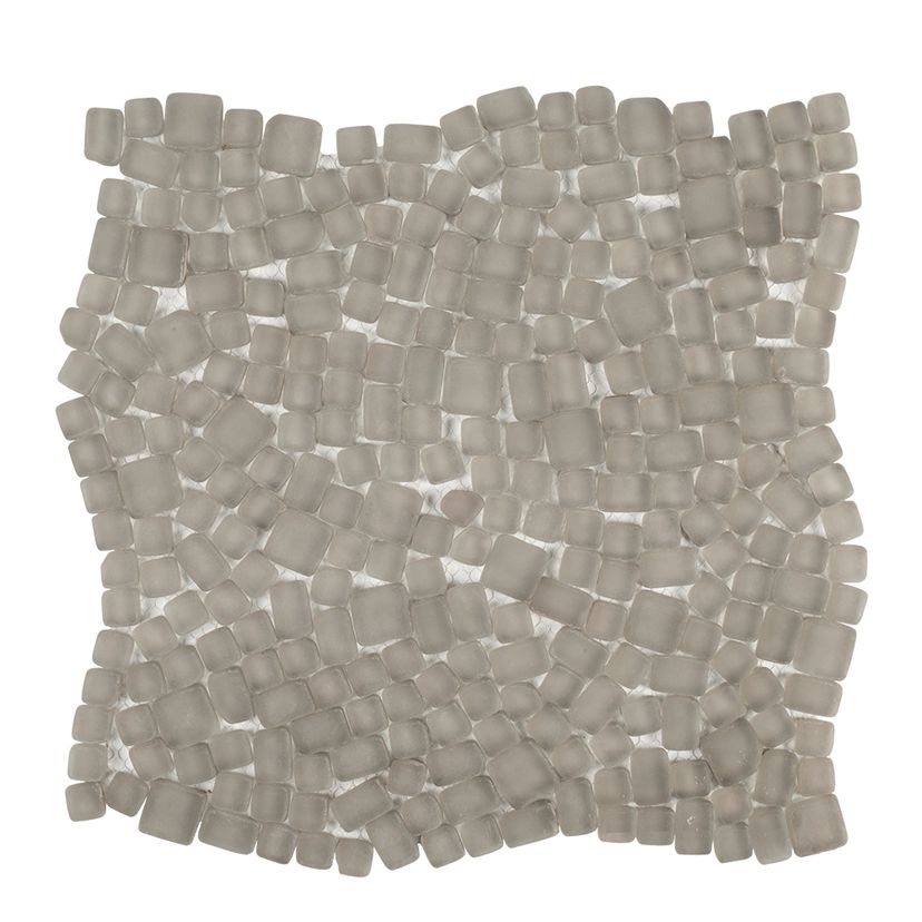 Jeffrey Court Reef Pebble 12" x 12" Glass Mosaic