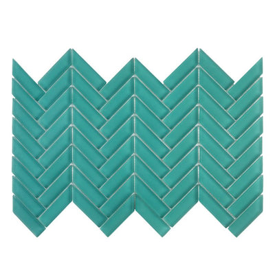 Jeffrey Court Reef Reed 9.5" x 15.38" Glass Mosaic