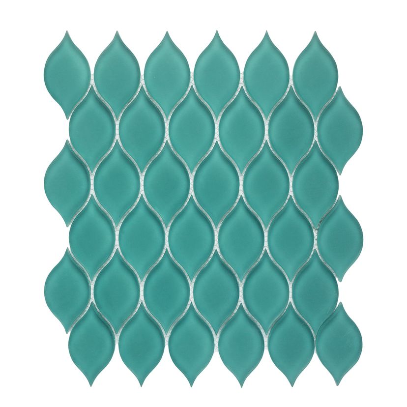 Jeffrey Court Reef Shoal 9.5" x 10.88" Glass Mosaic