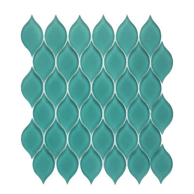 Jeffrey Court Reef Shoal 9.5" x 10.88" Glass Mosaic