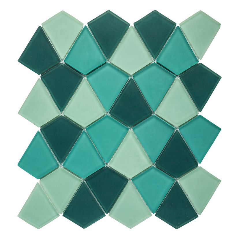 Jeffrey Court Reef Strand 10.5" x 11.75" Glass Mosaic