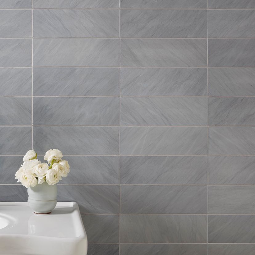 Jeffrey Court Cubist 4" x 12" Marble Tile