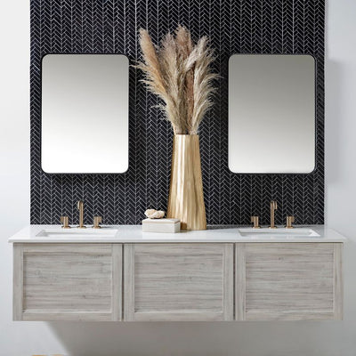 Jeffrey Court Cubist Mod Herringbone 11.38" x 11.75" Marble Mosaic