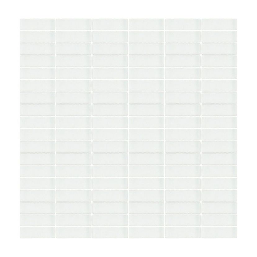 Jeffrey Court Essentials Dry Ice 11.63" x 11.88" Glass Mosaic