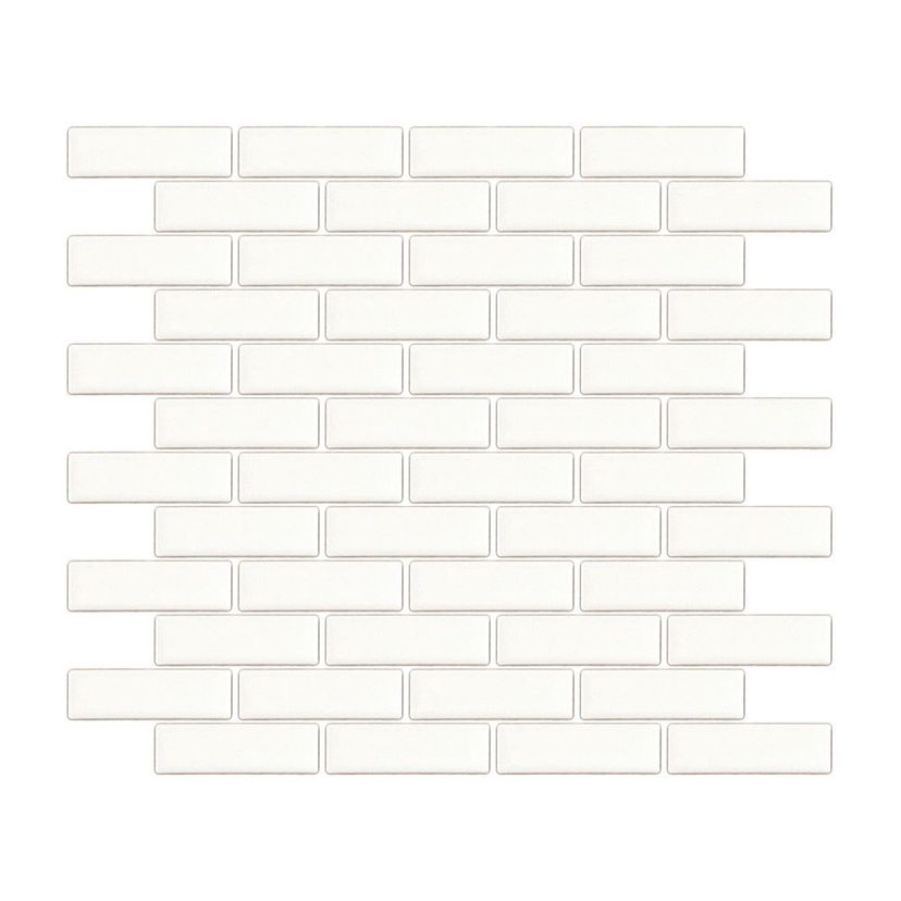 Jeffrey Court Essentials 1" x 3" Brick 11" x 11.38" Porcelain Mosaic