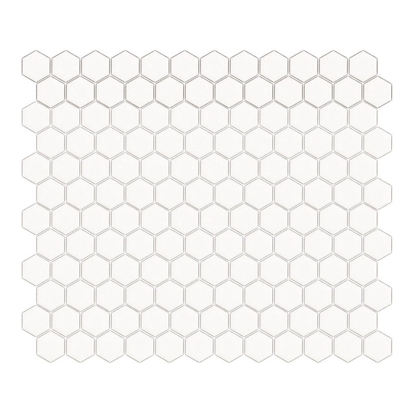 Jeffrey Court Essentials Hexagon 10.13" x 11.63" Porcelain Mosaic