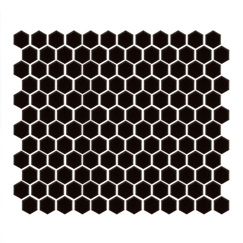 Jeffrey Court Essentials Hexagon 10.13" x 11.63" Porcelain Mosaic