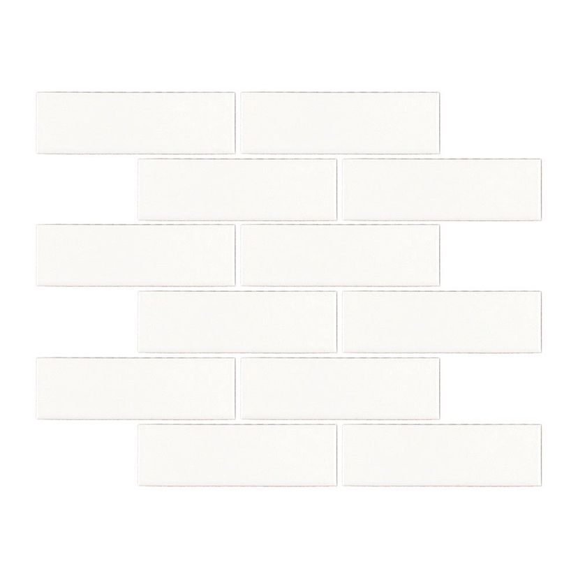 Jeffrey Court Essentials 2" x 6" Brick 11.13" x 11.5" Porcelain Mosaic