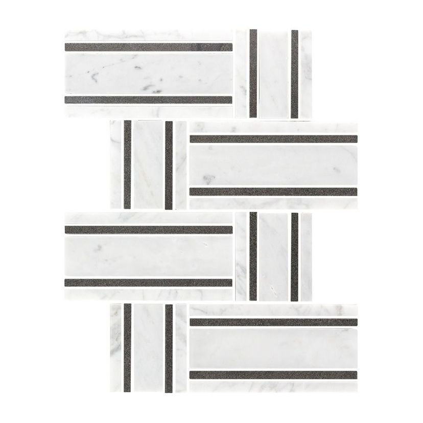 Jeffrey Court Essentials Summer Parlor 8.38" x 12.25" Marble Mosaic