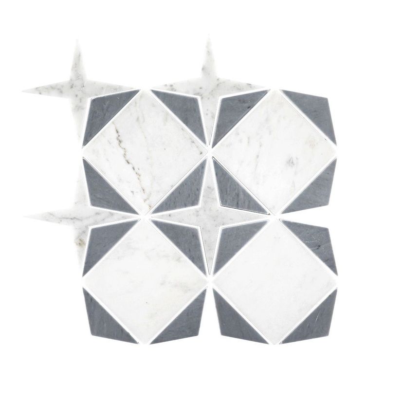 Jeffrey Court Essentials Starlet 9" x 9" Marble Mosaic