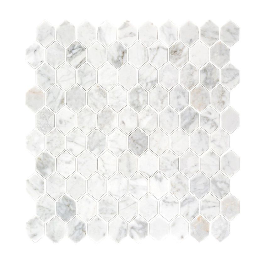 Jeffrey Court Essentials Twinkle 10.88" x 11.75" Marble Mosaic