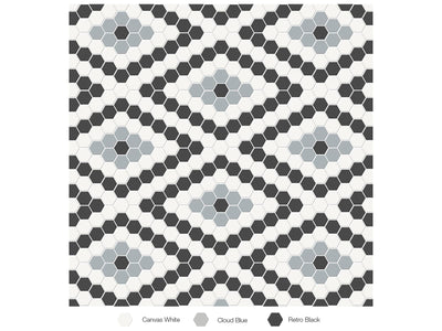 Anatolia Soho Diamond Pattern Blend 7.68" x 13.31" Porcelain Mosaic