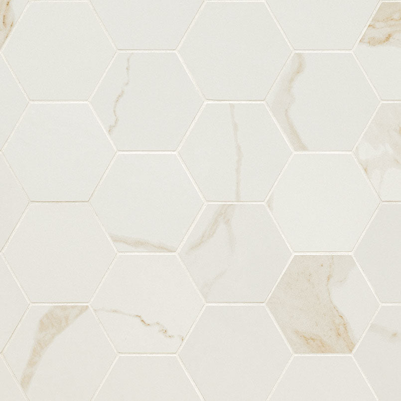 MS International Eden Hexagon 3 x 3 12" x 12" Porcelain Mosaic