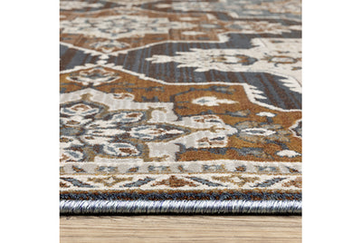 Oriental Weavers Ellington ELL07 Blue, Rust