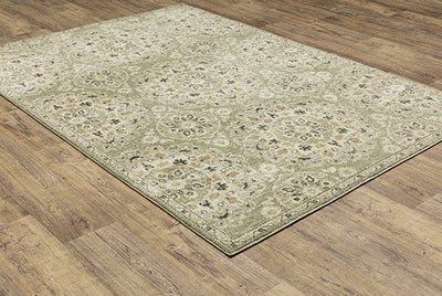 Oriental Weavers Florence 4334E Green, Ivory