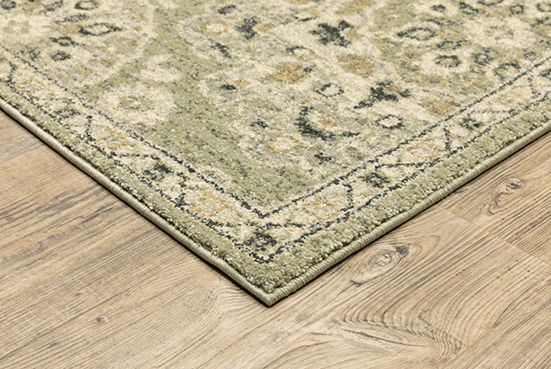 Oriental Weavers Florence 4334E Green, Ivory