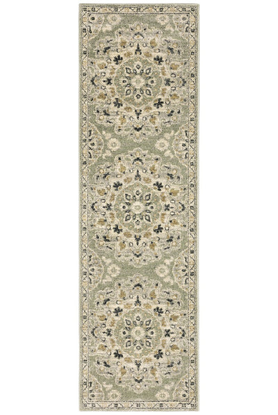 Oriental Weavers Florence 4334E Green, Ivory