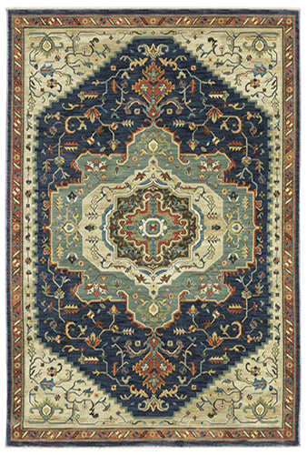 Oriental Weavers Francesca FR09F Blue, Multi