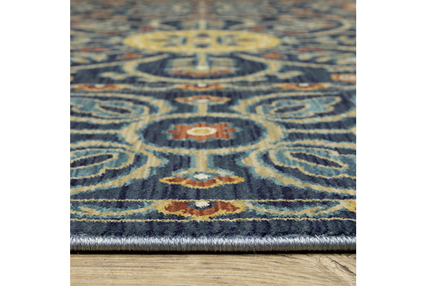 Oriental Weavers Francesca FR11B Blue, Rust