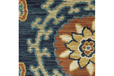 Oriental Weavers Francesca FR11B Blue, Rust