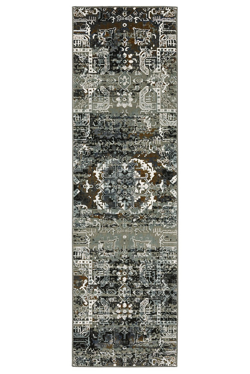 Oriental Weavers Gemini 2060V Charcoal, Multi