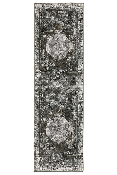 Oriental Weavers Gemini 090O2 Charcoal, Grey