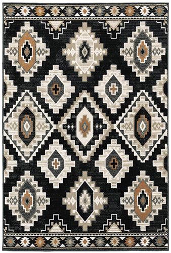 Oriental Weavers Georgia 605F0 Charcoal, Ivory