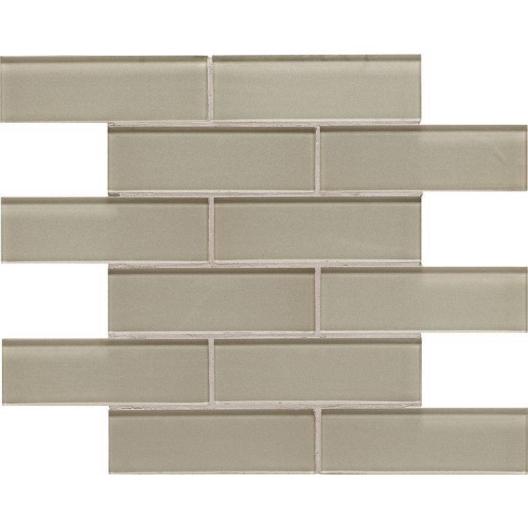 Arizona Tile Dunes 2" x 6" Stagger Joint 11.73" x 11.73" Glass Mosaic