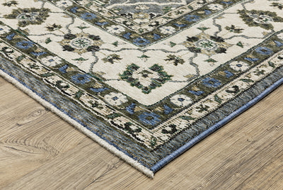 Oriental Weavers Hastings HA07H Blue, Ivory