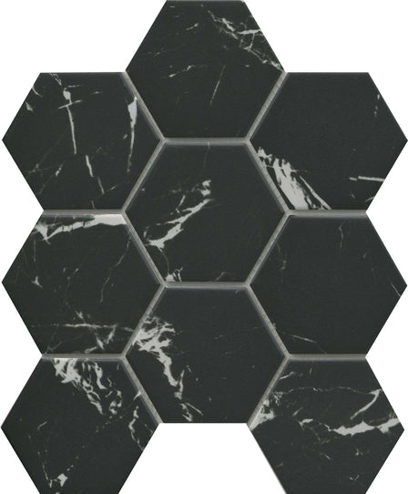 Emser Elegan 4" Hex 10" x 11" Porcelain Mosaic