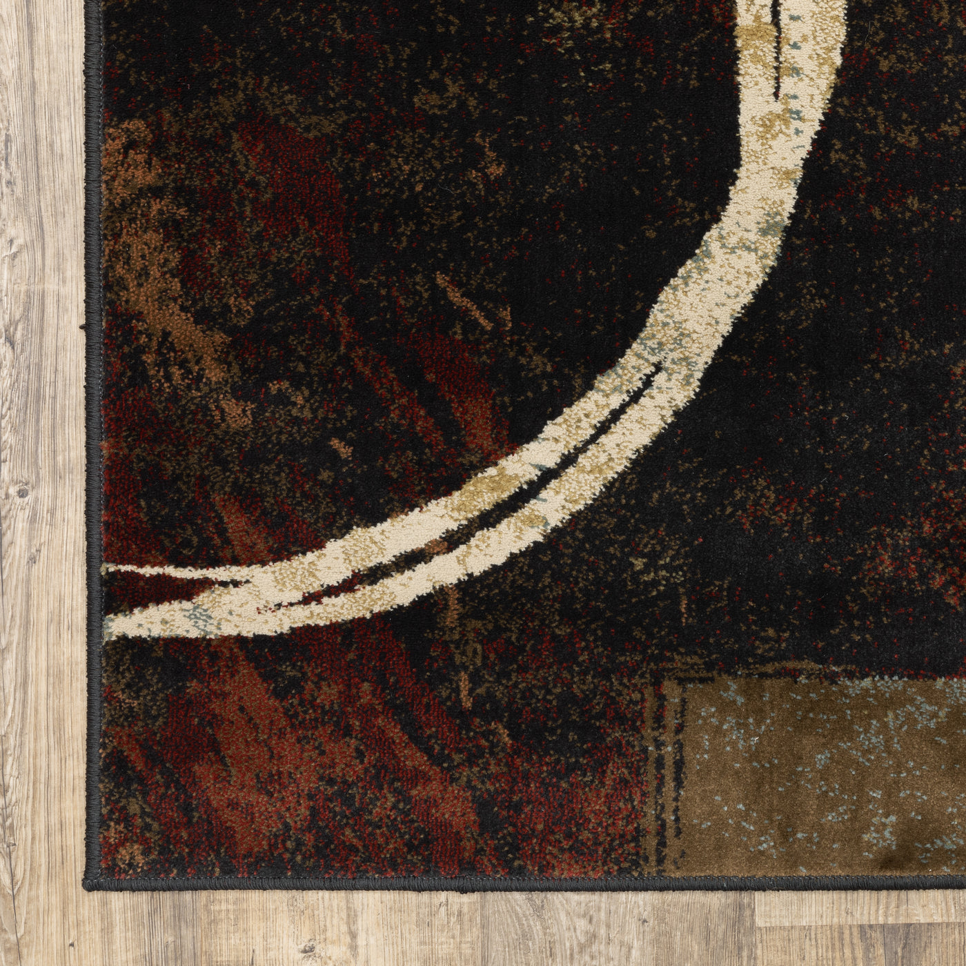 Oriental Weavers Hudson 2544B Brown, Black 10' x 13'