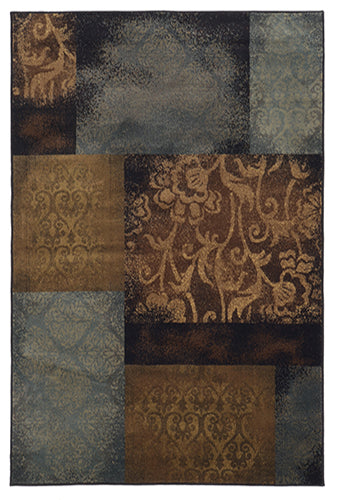 Oriental Weavers Hudson 4878B Blue, Brown