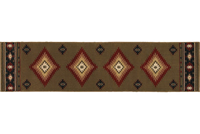 Oriental Weavers Hudson 087J1 Green, Red