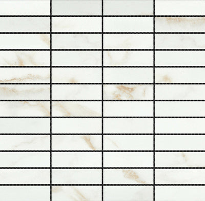 Emser Visconde 1 x 3 Stacked 12" x 12" Porcelain Mosaic