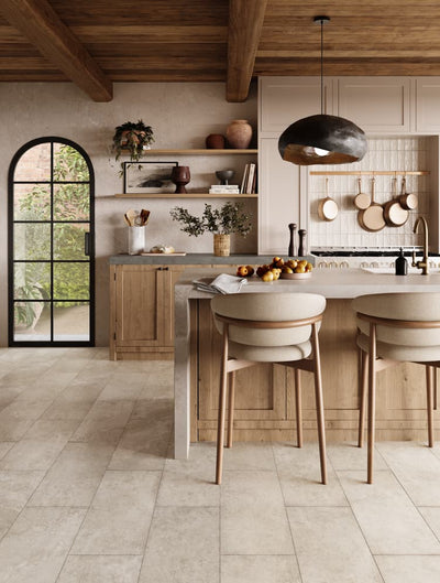 Mannington Adura Max Rectangle Fresco 12" x 24" Vinyl Tile Dry Plaster