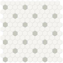 Florida Tile Soho Hexagon Mixed 1 x 1 12" x 12" Porcelain Mosaic