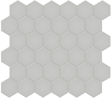Florida Tile Soho Hexagon 2 x 2 11" x 12.5" Porcelain Mosaic