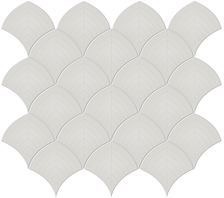 Florida Tile Soho Scallop 11" x 12.5" Porcelain Mosaic