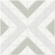 Florida Tile Soho Cubic 10" x 10" Porcelain Mosaic