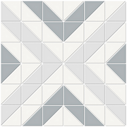 Florida Tile Soho Cubic 10" x 10" Porcelain Mosaic