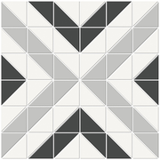 Florida Tile Soho Cubic 10" x 10" Porcelain Mosaic