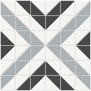 Florida Tile Soho Cubic 10" x 10" Porcelain Mosaic