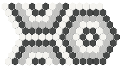 Florida Tile Soho Hexagon 8" x 14" Porcelain Mosaic