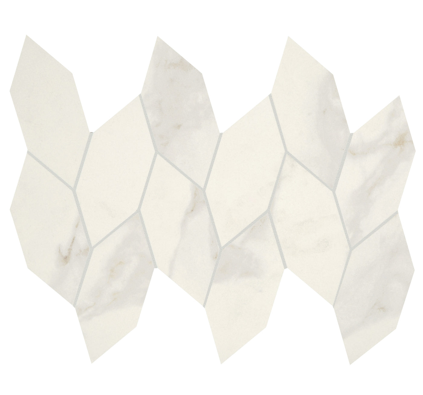 Crossville Stones At Large Leaf 12" x 13" Porcelain Mosaic