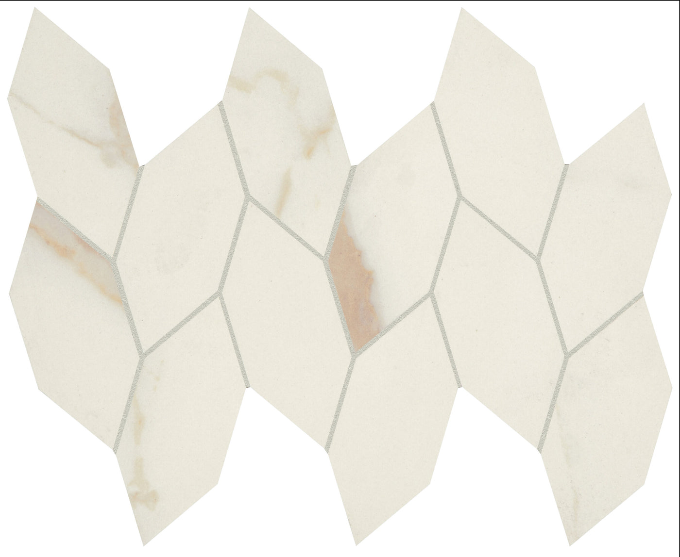 Crossville Stones At Large Leaf 12" x 13" Porcelain Mosaic